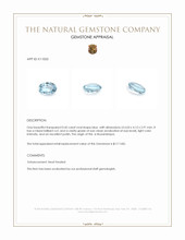 0.45 Ct. Blue Aquamarine from Mozambique Appraisal