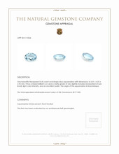 0.45 Ct. Aquamarine from Mozambique Appraisal