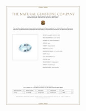 0.45 Ct. Blue Aquamarine from Mozambique Scan Report