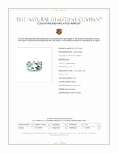 0.73 Ct. Greenish Blue Aquamarine from Mozambique Scan Report