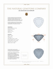 1.08 Ct. Amethyst from Africa 3 D Scan Report