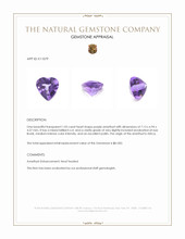 1.05 Ct. Purple Amethyst from Africa Appraisal