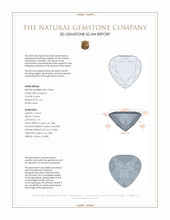 1.04 Ct. Amethyst from Africa 3 D Scan Report