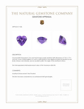 1.06 Ct. Amethyst from Africa Appraisal