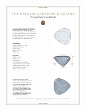 1.10 Ct. Amethyst from Africa 3 D Scan Report