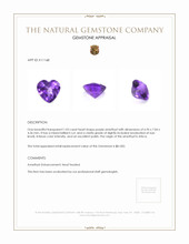 1.03 Ct. Amethyst from Africa Appraisal