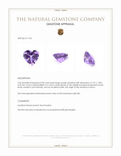 0.98 Ct. Purple Amethyst from Africa Appraisal