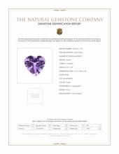 0.98 Ct. Purple Amethyst from Africa Scan Report