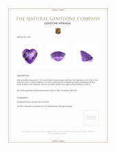 1.03 Ct. Amethyst from Africa Appraisal