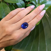 13.01 Ct. Tanzanite from Tanzania Life Style