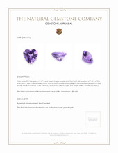 1.07 Ct. Purple Amethyst from Africa Appraisal