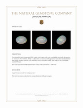 5.98 Ct. Cabochon Crystal/Jelly Opal from Ethiopia Appraisal