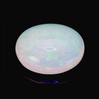 2.86 Ct. Cabochon White Opal from Ethiopia Video