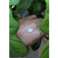 2.86 Ct. Cabochon White Opal from Ethiopia Life Style
