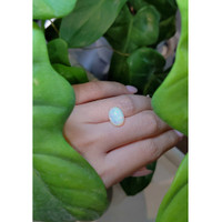 2.86 Ct. Cabochon White Opal from Ethiopia Life Style