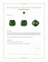 11.02 Ct. Cabochon Tourmaline from Mozambique Appraisal