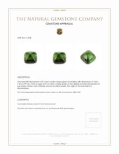 4.92 Ct. Cabochon Tourmaline from Mozambique Appraisal