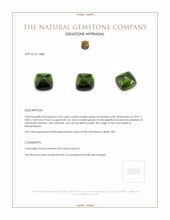 5.64 Ct. Cabochon Tourmaline from Mozambique Appraisal