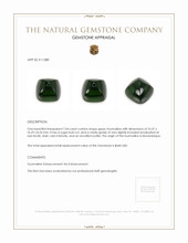 7.04 Ct. Cabochon Tourmaline from Mozambique Appraisal