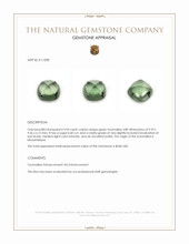 3.94 Ct. Cabochon Tourmaline from Mozambique Appraisal