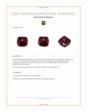 8.58 Ct. Cabochon Tourmaline from Mozambique Appraisal