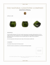 5.38 Ct. Cabochon Tourmaline from Mozambique Appraisal