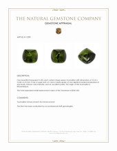 5.38 Ct. Cabochon Tourmaline from Mozambique Appraisal