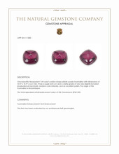 7.44 Ct. Cabochon Tourmaline from Mozambique Appraisal