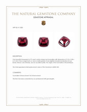 4.79 Ct. Cabochon Tourmaline from Mozambique Appraisal