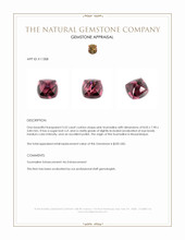 3.52 Ct. Pink Cabochon Tourmaline from Mozambique Appraisal