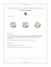 3.41 Ct. Cabochon Tourmaline from Mozambique Appraisal