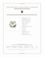 3.41 Ct. Green Cabochon Tourmaline from Mozambique Scan Report