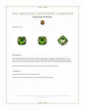 3.38 Ct. Cabochon Tourmaline from Mozambique Appraisal