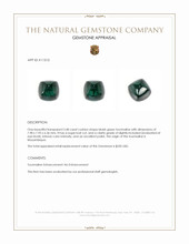 3.48 Ct. Cabochon Tourmaline from Mozambique Appraisal