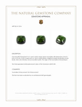 3.51 Ct. Cabochon Tourmaline from Mozambique Appraisal