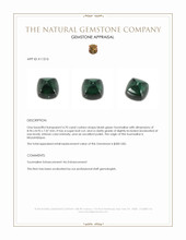 4.70 Ct. Cabochon Tourmaline from Mozambique Appraisal