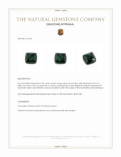 1.80 Ct. Cabochon Tourmaline from Mozambique Appraisal