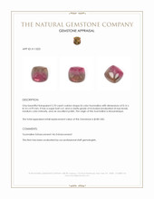 2.70 Ct. Cabochon Tourmaline from Mozambique Appraisal