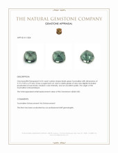 4.25 Ct. Cabochon Tourmaline from Mozambique Appraisal