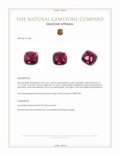 4.38 Ct. Cabochon Tourmaline from Mozambique Appraisal