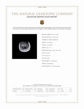 1.31 Ct. White Cabochon Tourmaline from Mozambique Scan Report