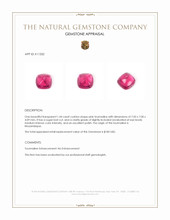 1.44 Ct. Cabochon Tourmaline from Mozambique Appraisal