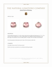 2.12 Ct. Cabochon Tourmaline from Mozambique Appraisal