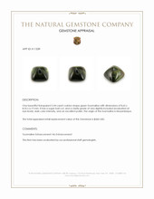 3.44 Ct. Cabochon Tourmaline from Mozambique Appraisal