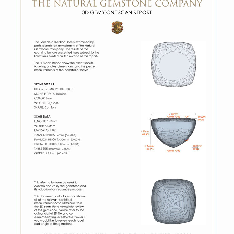 2.86 Ct. Cabochon Tourmaline from Mozambique