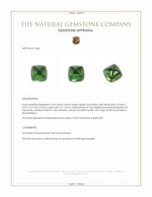 4.54 Ct. Cabochon Tourmaline from Mozambique Appraisal