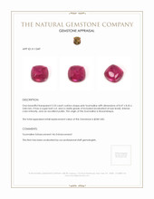 3.33 Ct. Cabochon Tourmaline from Mozambique Appraisal