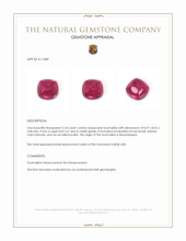 3.33 Ct. Cabochon Tourmaline from Mozambique Appraisal