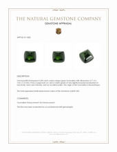 2.08 Ct. Cabochon Tourmaline from Mozambique Appraisal