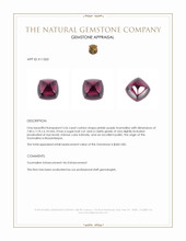 3.56 Ct. Cabochon Tourmaline from Mozambique Appraisal